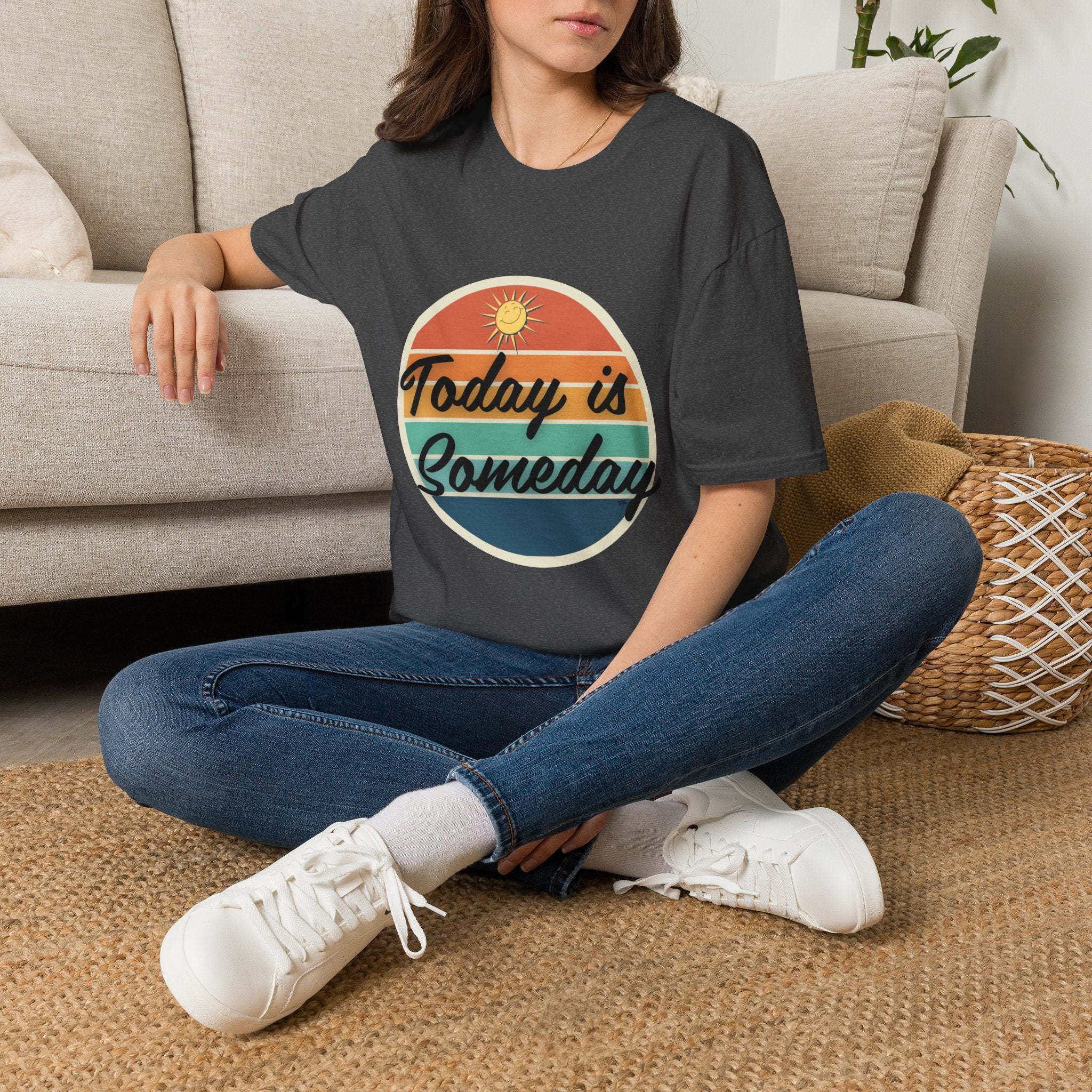 Today Is Someday T-Shirt – Retro Sunrise Inspirational Tee