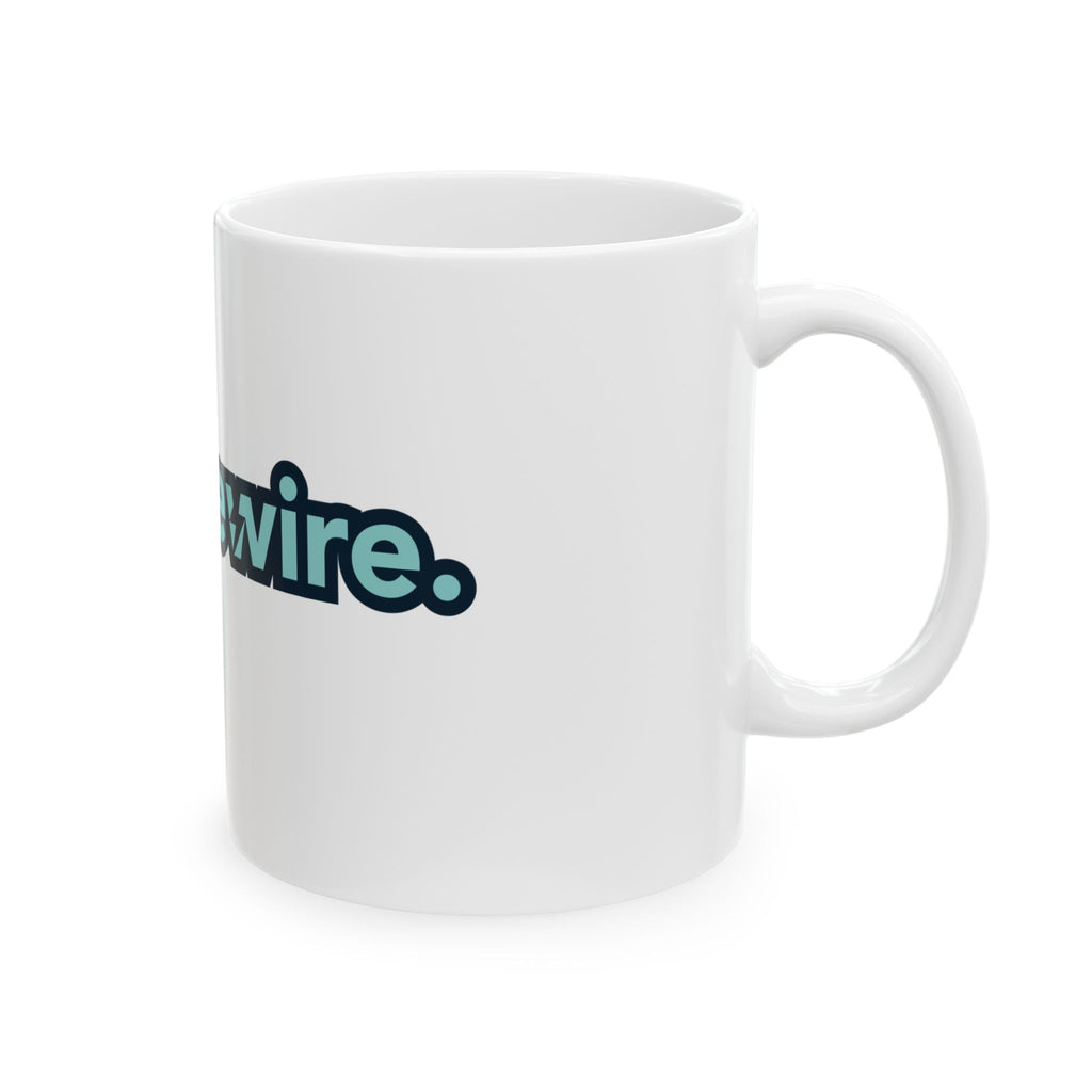 BPALiveWire Logo Ceramic Mug — 11oz & 15oz Branded Coffee Cup