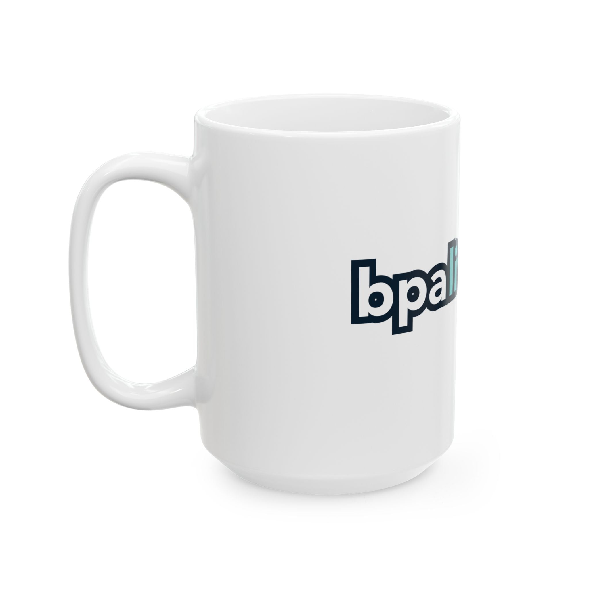 BPALiveWire Logo Ceramic Mug — 11oz & 15oz Branded Coffee Cup