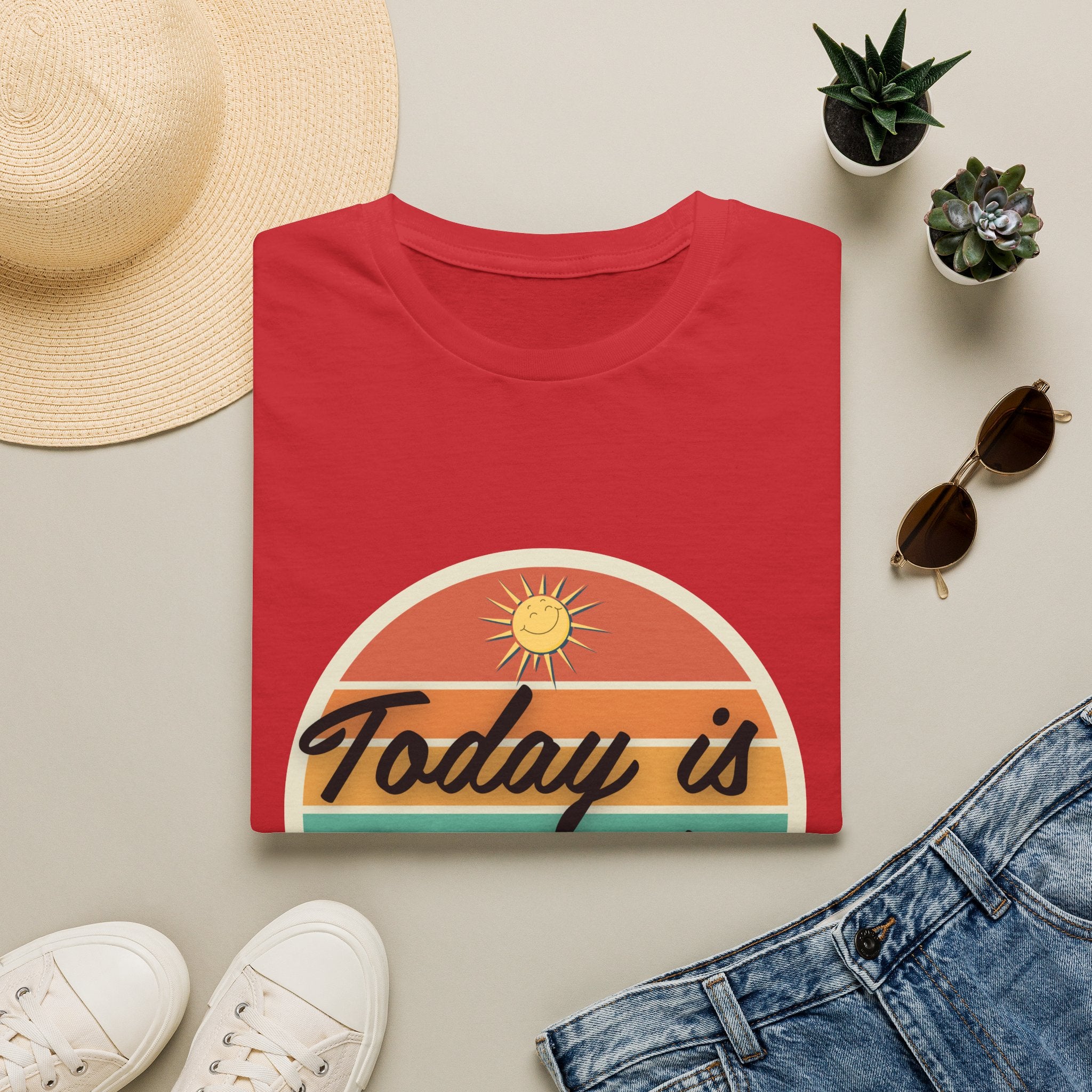 Today Is Someday T-Shirt – Retro Sunrise Inspirational Tee