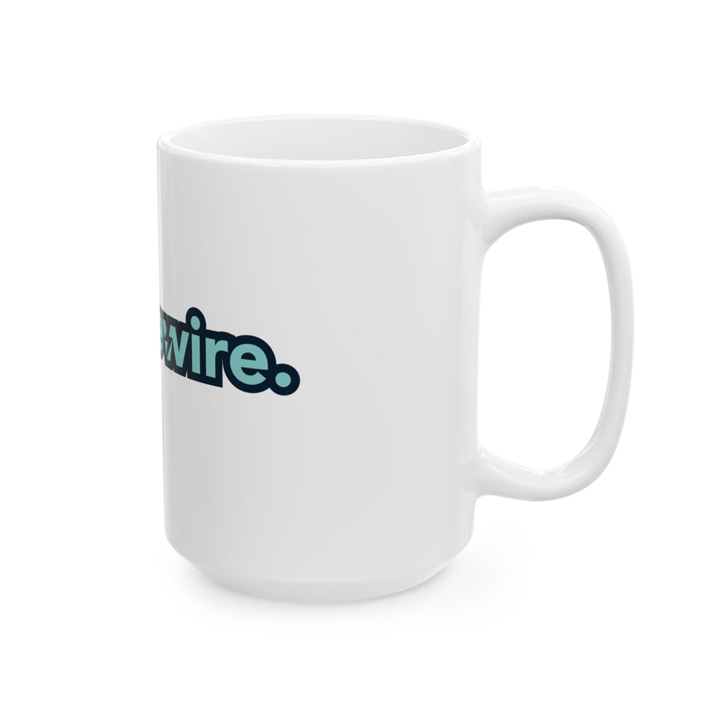 BPALiveWire Logo Ceramic Mug — 11oz & 15oz Branded Coffee Cup